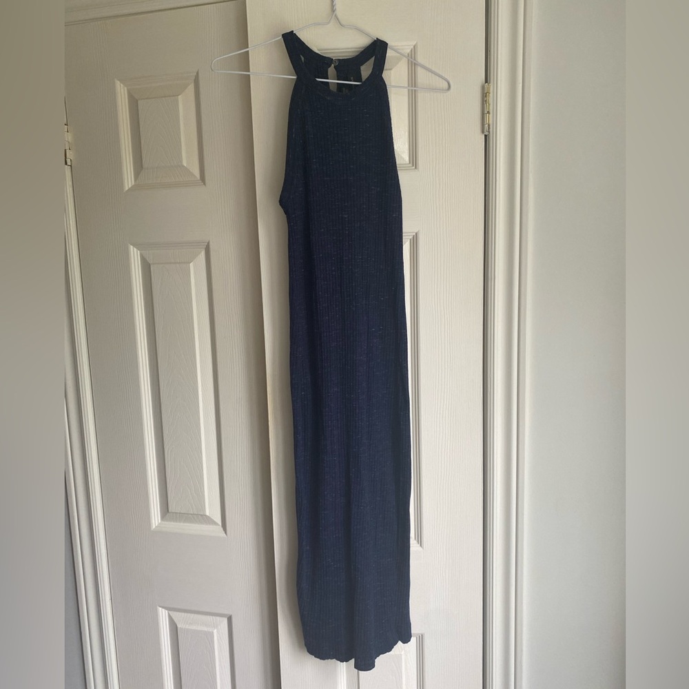 Banana Republic flecked Indigo racer back  Maxi Dress